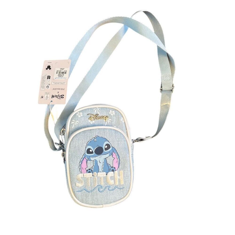 Disney X Primark Stitch Light Blue Crossbody Bag Unisex Adults - Picture 2 of 15